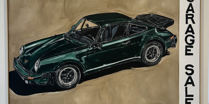 Garage Sale series (Porsche 930 Turbo), 120x180, acryl on canvas, Bieke Buckinx, 2025