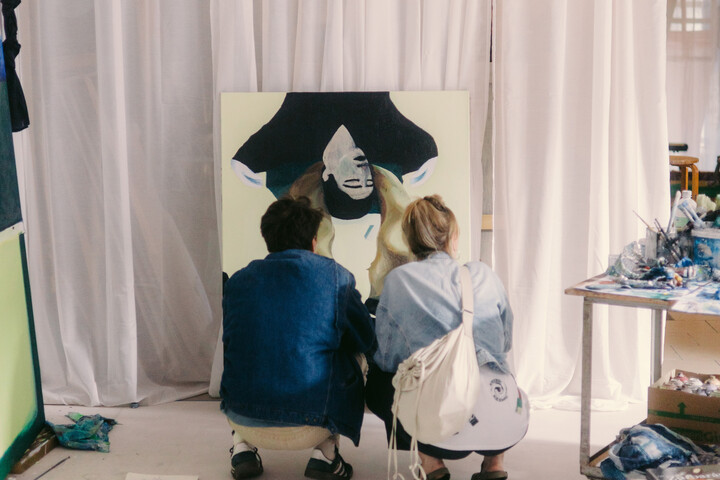 Het atelier van Marilou Dejans van Atelier in beeld, foto door Willem Mevis