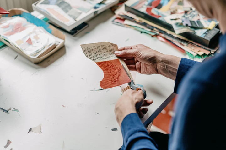 De verhalende collages van Griet Loix