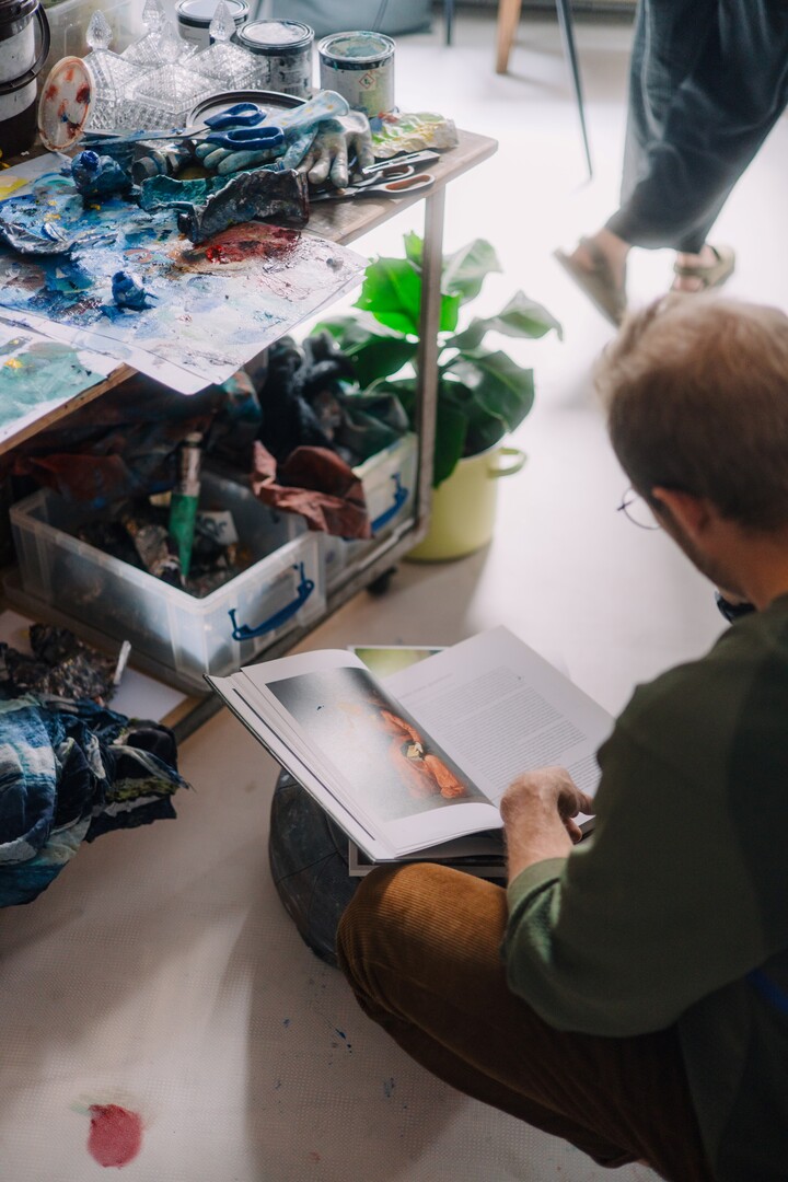 in het atelier van Marilou Dejans - (c) Willem Mevis