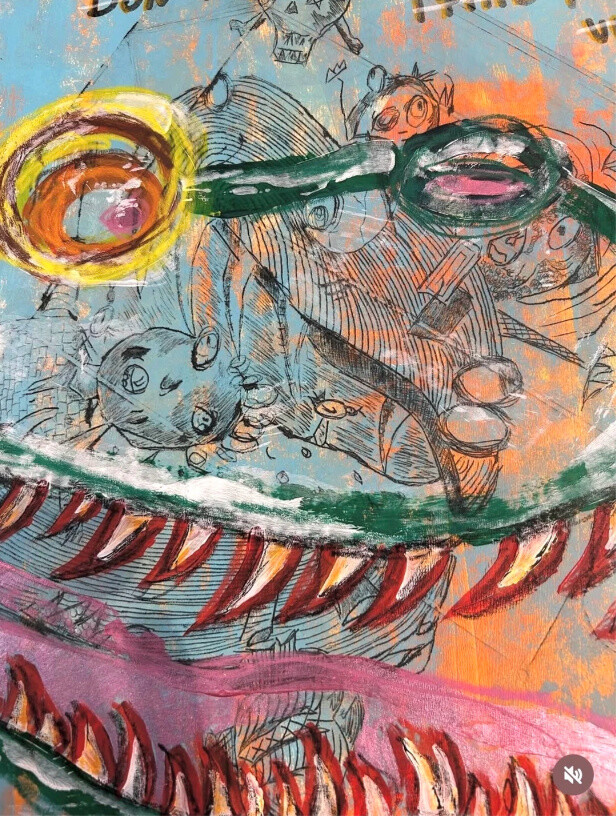 Marie-Claire Heylen, My little dinosaur (detail), 2025