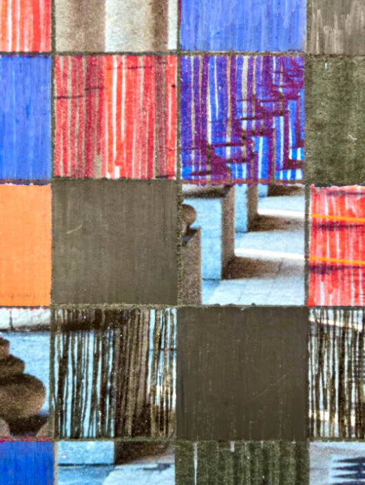 Peter Scherps, Layered intervention (detail), 2026