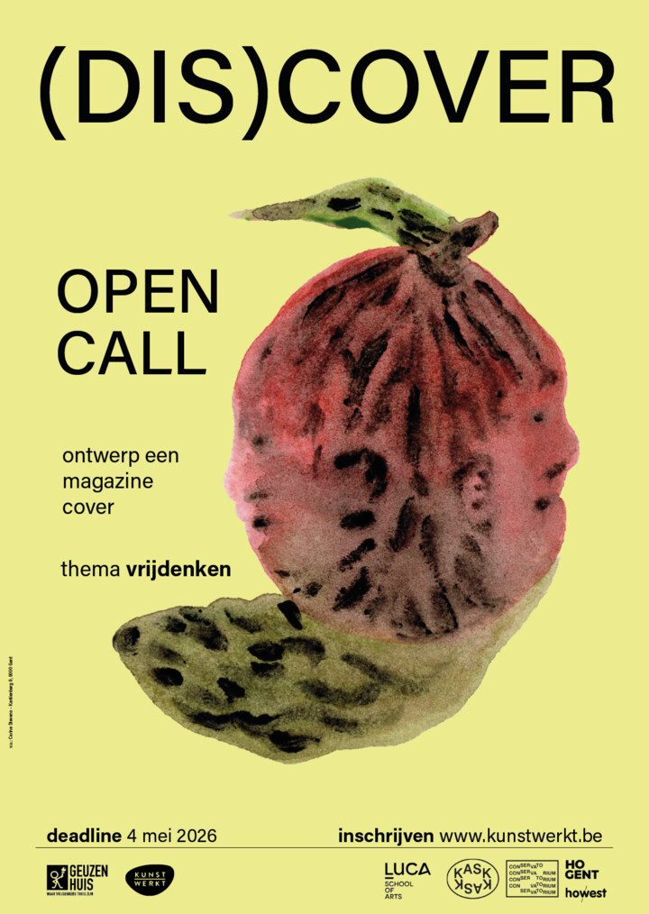 Affiche (dis)cover open call 2026 - De Geus