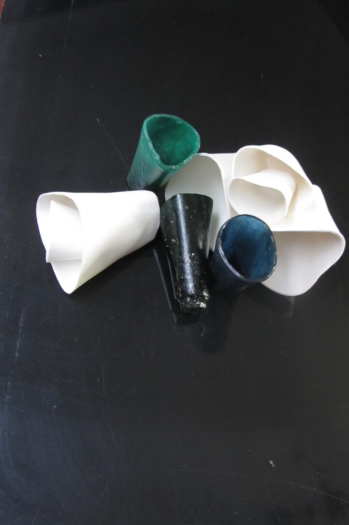 Stilleven blu/verde - bianco