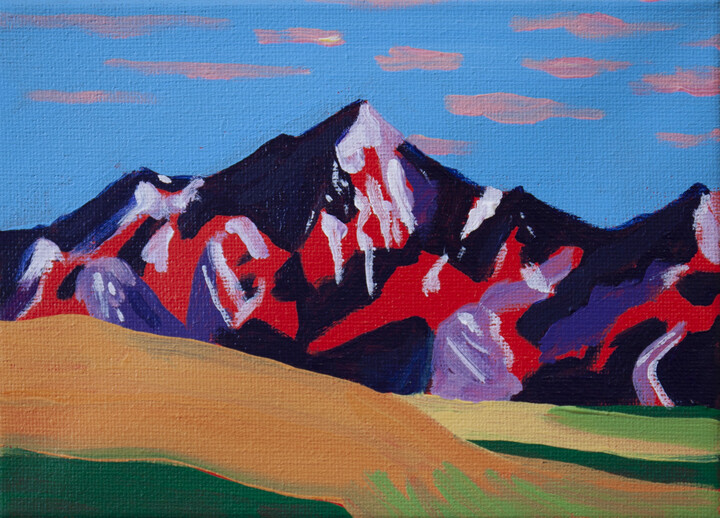 Pink Clouds Red Mountain