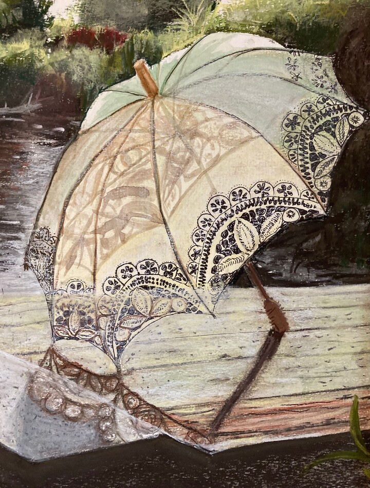 Parasol in het zonnetje