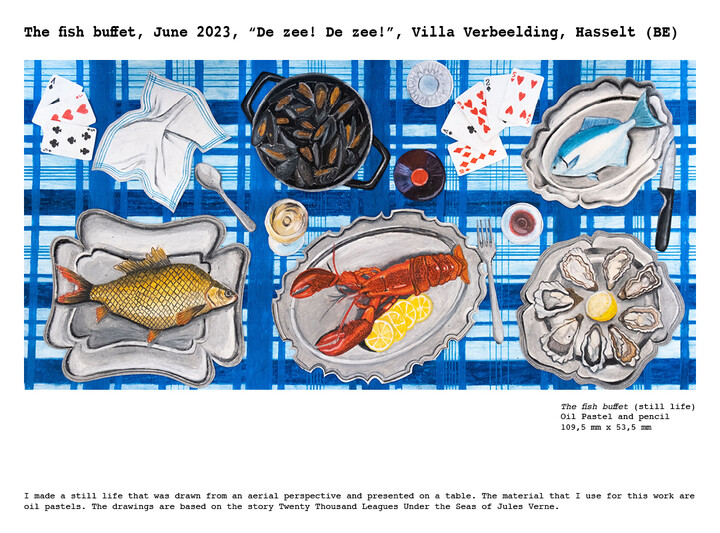 Het visbuffet (stilleven)
