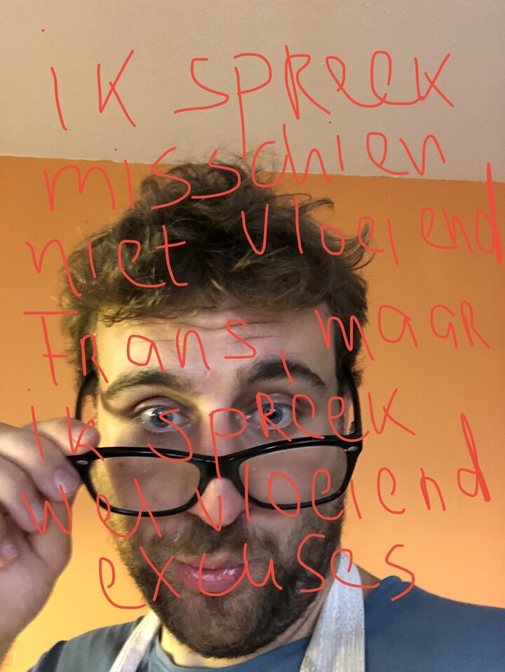 Ik spreek misschien niet vloeiend Frans, maar ik spreek wel vloeiend excuses (zelf)