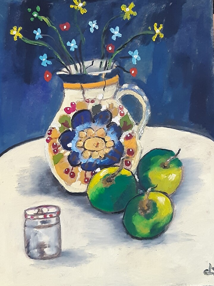 Stilleven met appels.