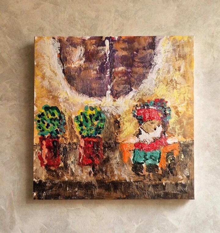 " A paper a day "  10 cm x 10 cm