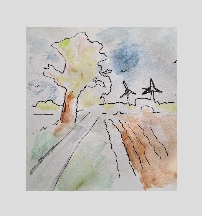 " A paper a day "  10 cm x 10 cm